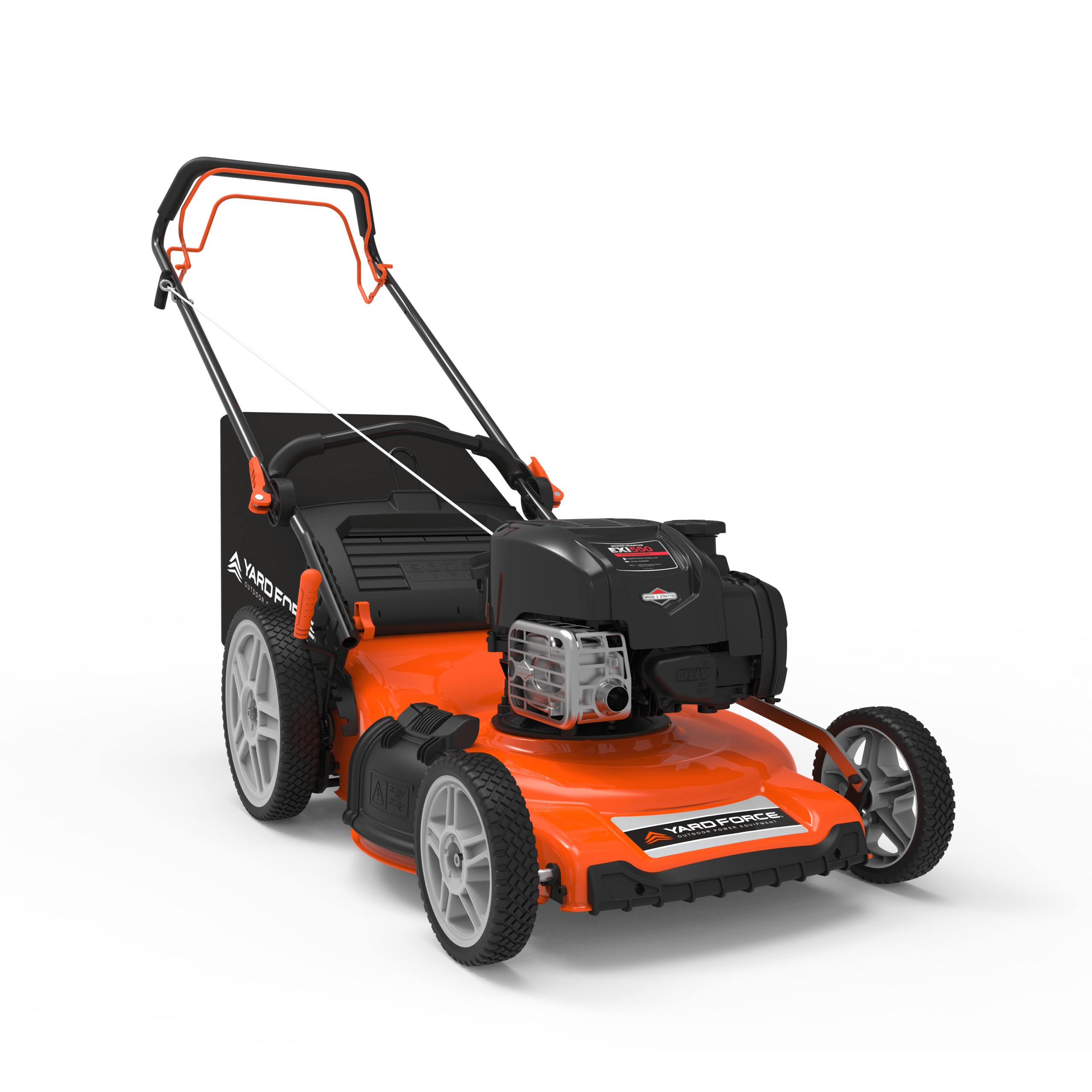 Yard Force 22-Inch 3-in-1 Variable Speed RWD Gas Lawn Mower with Briggs & Stratton Engine - YF22-3N1SPVS-SC