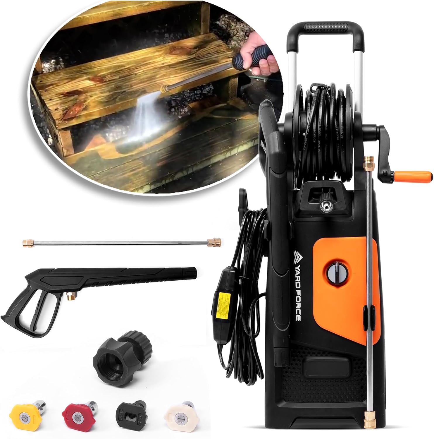 Yard Force EW U20 Electric Pressure Washer - 2000 PSI