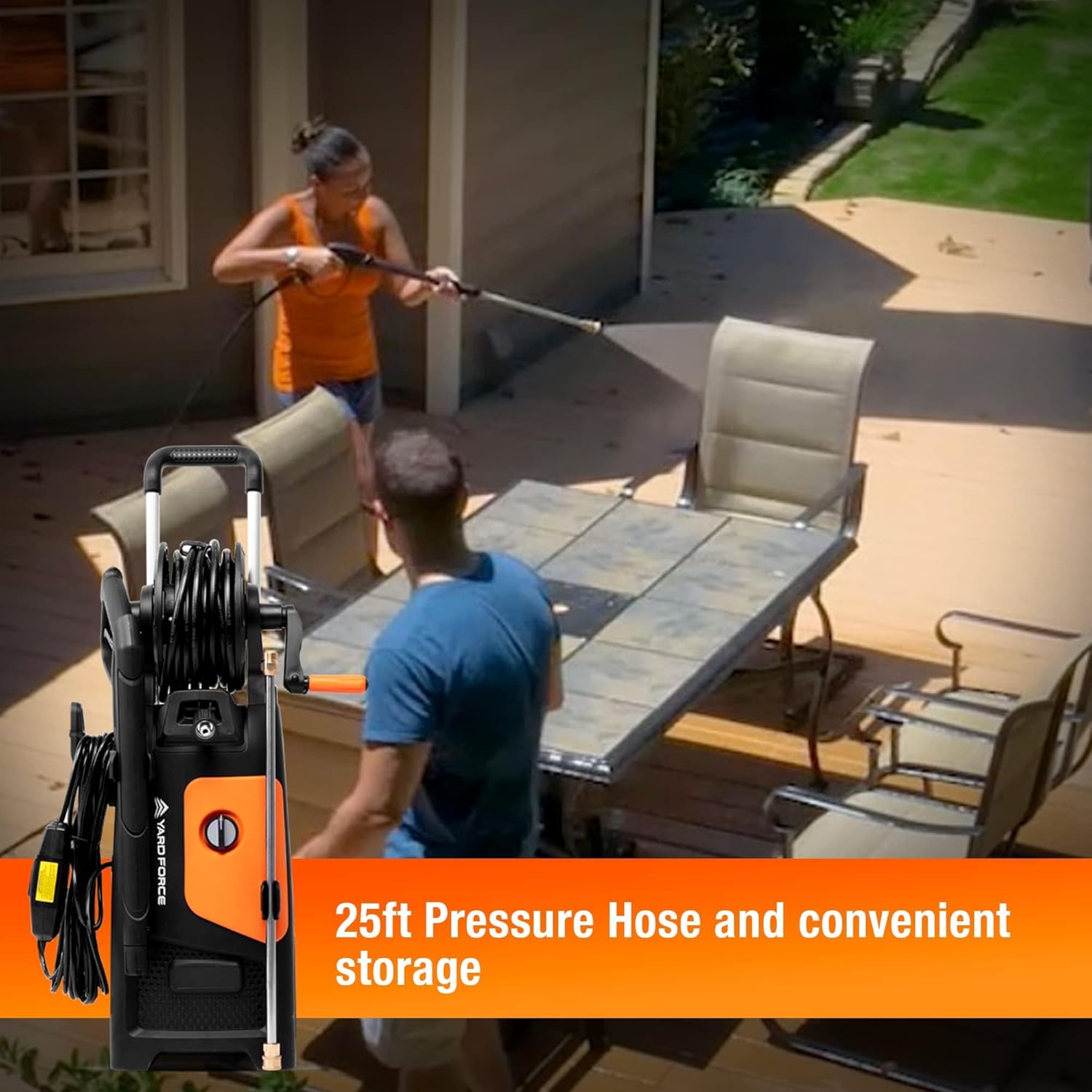 Yard Force EW U20 Electric Pressure Washer - 2000 PSI