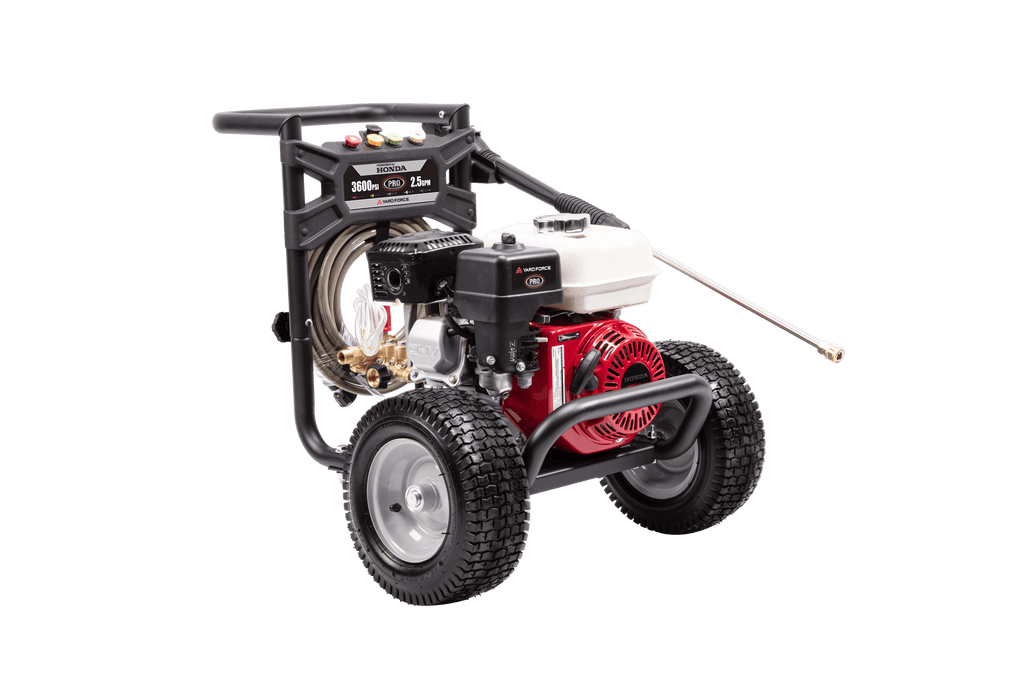 Yard Force 3600 PSI Gas Pressure Washer - Honda GX200, Triplex Pump