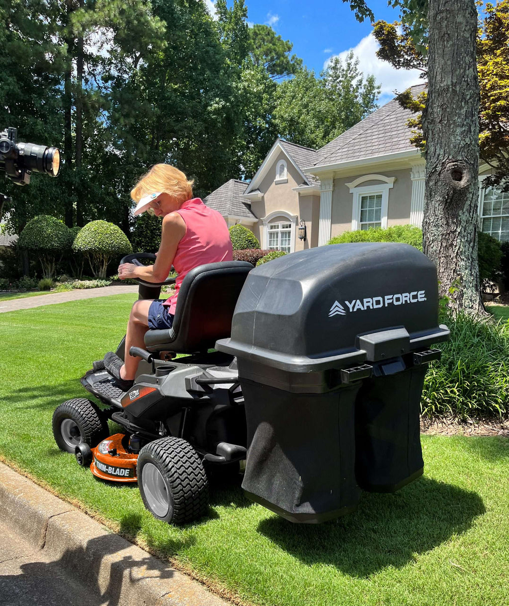 Yard Force 38" 56V LFP Battery-Powered Riding Lawn Mower