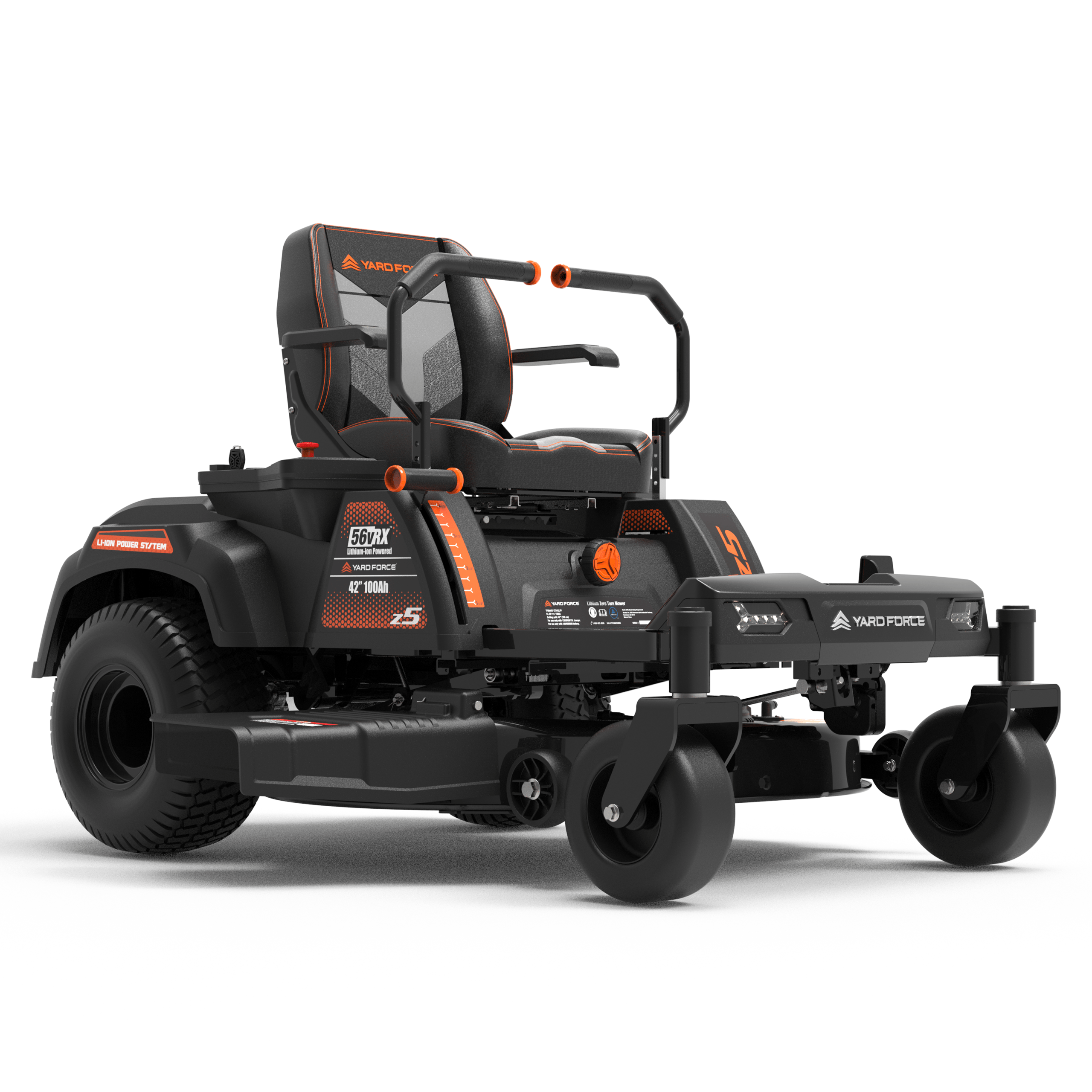 Yard Force 42" 56V Lithium-Ion Battery-Powered Zero-Turn Riding Mower