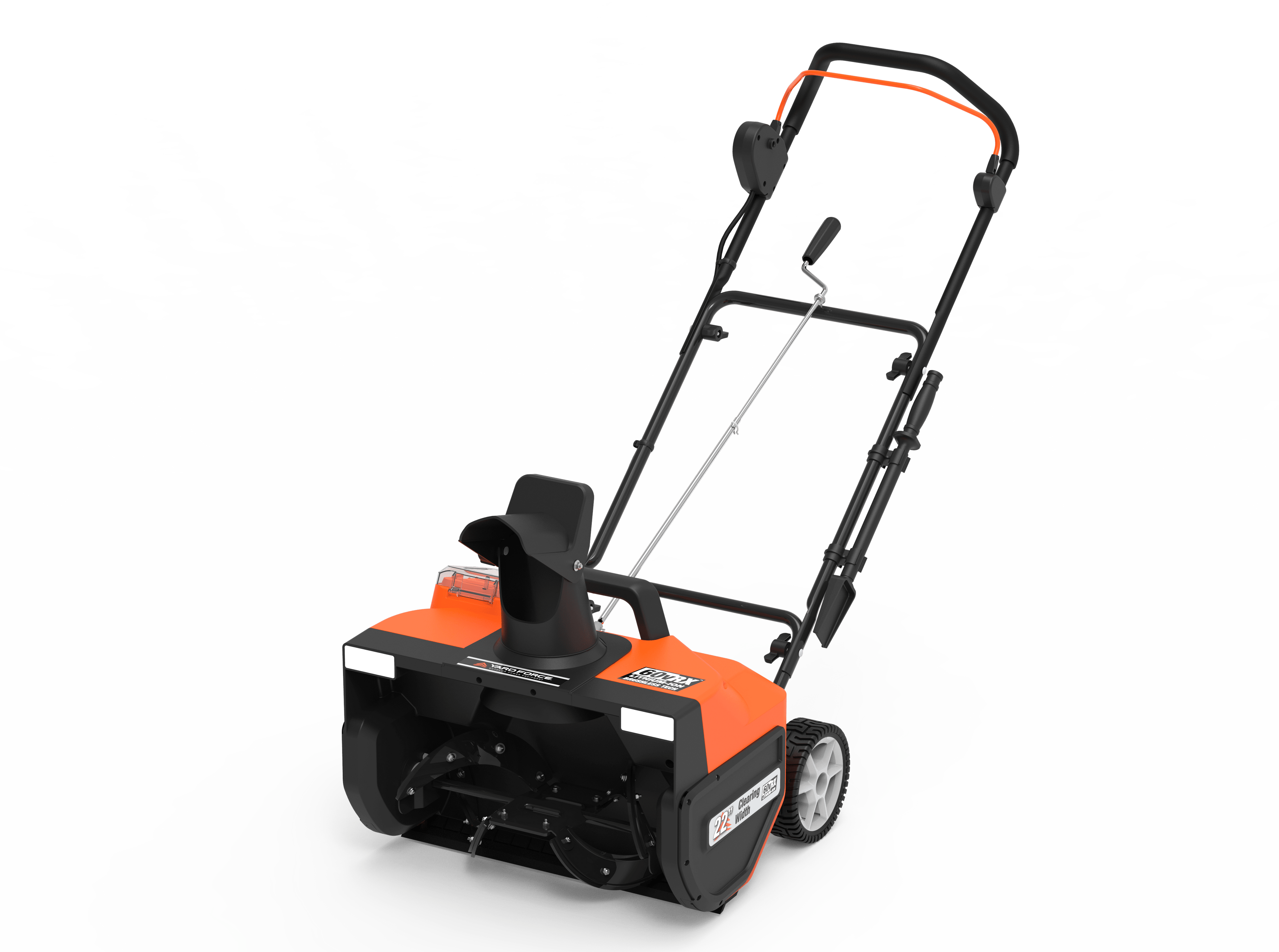 Yard Force 60V 22" Single-Stage Self-Propelled Snow Blower