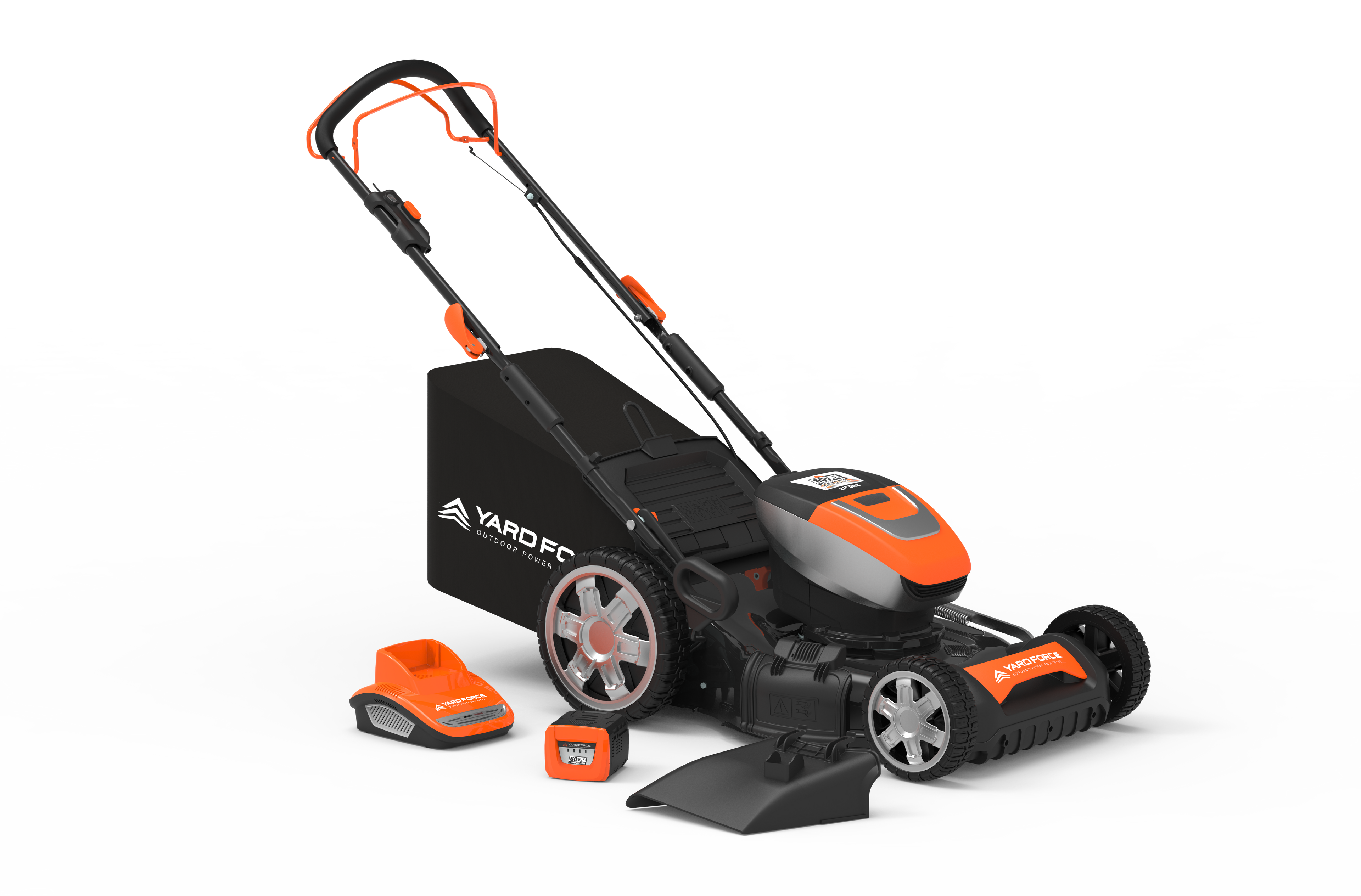 Yard Force 60V 21" 3-in-1 Self-Propelled Lawn Mower (2 Batteries)